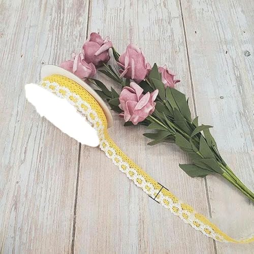 Lisiengürtel, Baumwolle Häkelspitze Stoff Band Multicolor Pack von 2 Yards for Bekleidung Nähen(Style-01) von NIUSABOU