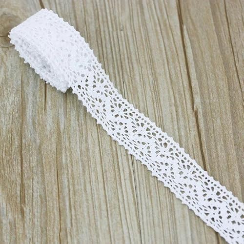 Lisiengürtel, Bestickter Spitzenbesatz, 25 mm breit, 100% Baumwolle, wasserlöslich, umweltfreundlich, mehrfarbig, 5er-Pack(9) von NIUSABOU