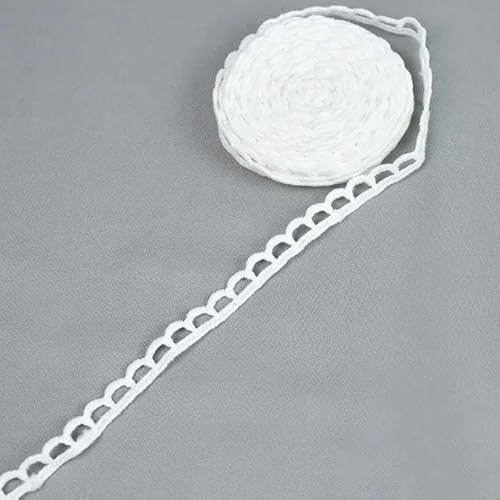 Lisiengürtel, Besticktes Spitzenbesatzband, DIY-Nähhandwerk, 10–33 mm Breite, 5 Yard, Milchseide(10mm width-C-013) von NIUSABOU
