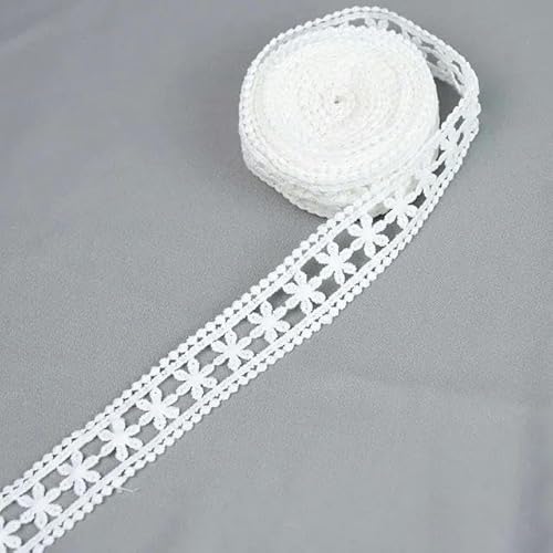 Lisiengürtel, Besticktes Spitzenbesatzband, DIY-Nähhandwerk, 10–33 mm Breite, 5 Yard, Milchseide(25mm width-C09) von NIUSABOU