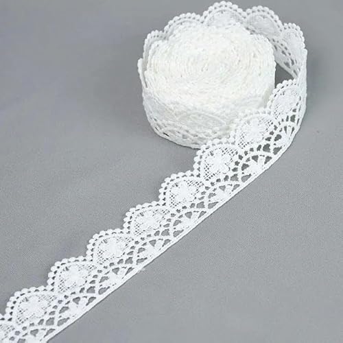 Lisiengürtel, Besticktes Spitzenbesatzband, DIY-Nähhandwerk, 10–33 mm Breite, 5 Yard, Milchseide(33.0mm width-C03) von NIUSABOU