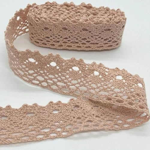 Lisiengürtel, Gehäkelte Spitzenborte aus Baumwolle, mehrfarbig, 1–4,5 cm x 2 Yards, for Selbernähen und Dekorieren(C-0102-29 (2.5cm)) von NIUSABOU