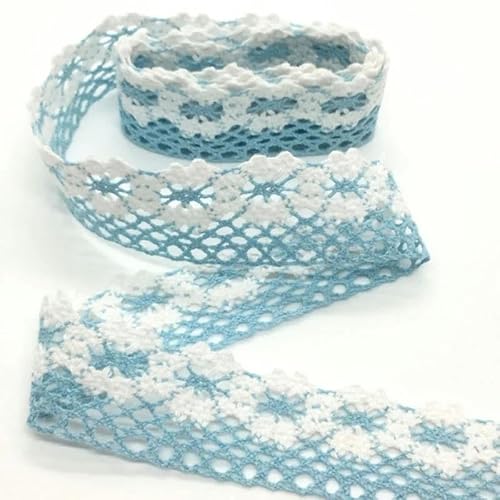 Lisiengürtel, Gehäkelte Spitzenborte aus Baumwolle, mehrfarbig, 1–4,5 cm x 2 Yards, for Selbernähen und Dekorieren(C-042-16 (2.5cm)) von NIUSABOU