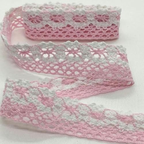 Lisiengürtel, Gehäkelte Spitzenborte aus Baumwolle, mehrfarbig, 1–4,5 cm x 2 Yards, for Selbernähen und Dekorieren(C-042-17 (2.5cm)) von NIUSABOU