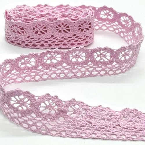 Lisiengürtel, Gehäkelte Spitzenborte aus Baumwolle, mehrfarbig, 1–4,5 cm x 2 Yards, for Selbernähen und Dekorieren(C-042-19 (2.8cm)) von NIUSABOU