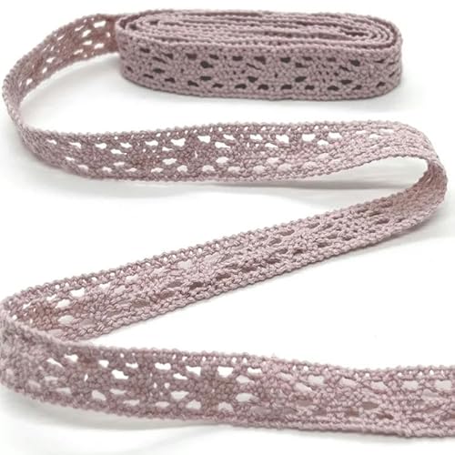 Lisiengürtel, Gehäkelte Spitzenborte aus Baumwolle, mehrfarbig, 1–4,5 cm x 2 Yards, for Selbernähen und Dekorieren(C010-25 (1.2cm)) von NIUSABOU