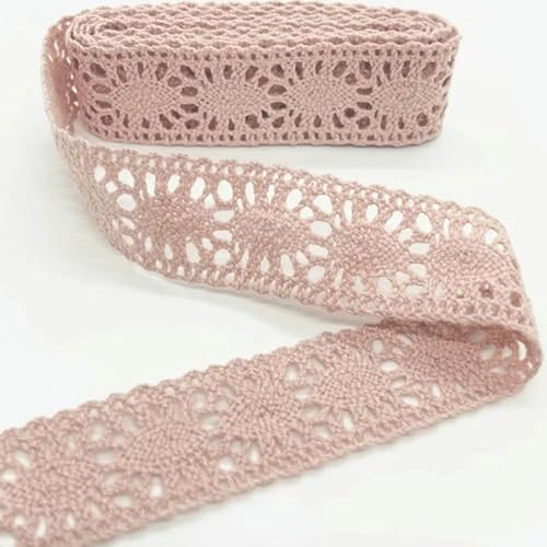 Lisiengürtel, Gehäkelte Spitzenborte aus Baumwolle, mehrfarbig, 1–4,5 cm x 2 Yards, for Selbernähen und Dekorieren(C027-13 (2.2cm)) von NIUSABOU