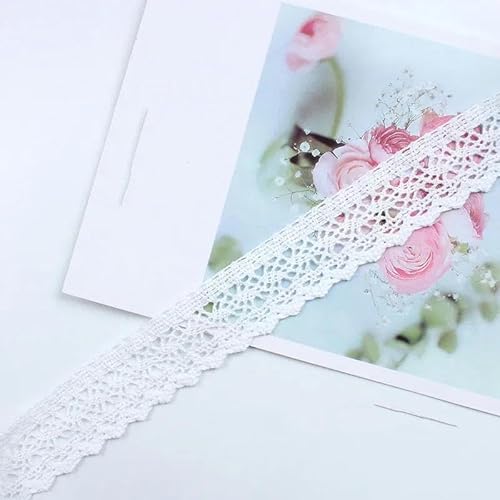 Lisiengürtel, Spitzenband aus Polyester, gehäkelt, bestickt, for Hochzeiten, Bastelarbeiten, Nähen, mehrere Breiten (35–60 mm), Packung mit 5 oder 10 Yards(7-Width 33.0mm,5yards) von NIUSABOU