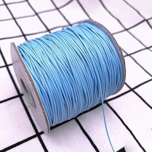 NIUSABOU Gewachste Polyester-Kordel, 0,5 0,8 1,0 1,5 2,0 mm gewachste Schnur gewachste Faden Schnur String Strap Halskette Seil Perlen(03,1.0mm(10meters)) von NIUSABOU