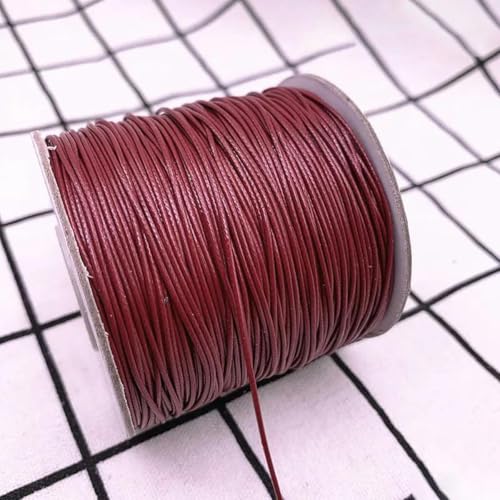 NIUSABOU Gewachste Polyester-Kordel, 0,5 0,8 1,0 1,5 2,0 mm gewachste Schnur gewachste Faden Schnur String Strap Halskette Seil Perlen(14,2.0mm(5meters)) von NIUSABOU