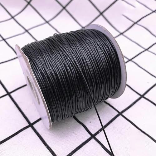 NIUSABOU Gewachste Polyester-Kordel, 0,5 0,8 1,0 1,5 2,0 mm gewachste Schnur gewachste Faden Schnur String Strap Halskette Seil Perlen(18,1.0mm(10meters)) von NIUSABOU