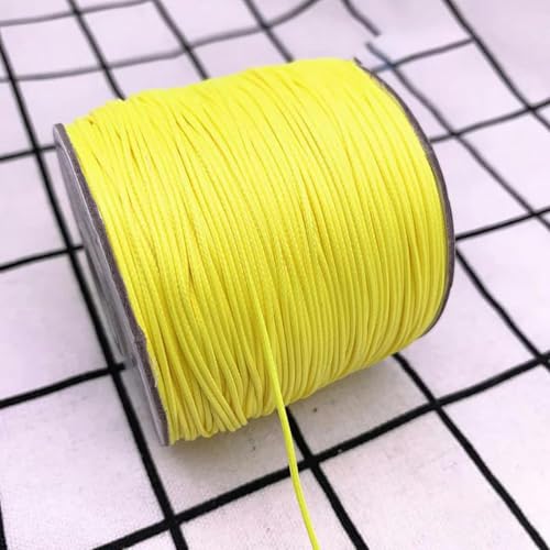 NIUSABOU Gewachste Polyester-Kordel, 0,5 0,8 1,0 1,5 2,0 mm gewachste Schnur gewachste Faden Schnur String Strap Halskette Seil Perlen(22,0.5mm(10meters)) von NIUSABOU