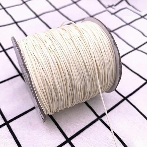 NIUSABOU Gewachste Polyester-Kordel, 0,5 0,8 1,0 1,5 2,0 mm gewachste Schnur gewachste Fadenschnur Schnurband Halskette Seil Perle DIY Schmuckherstellung(05,1.5mm(10meters)) von NIUSABOU