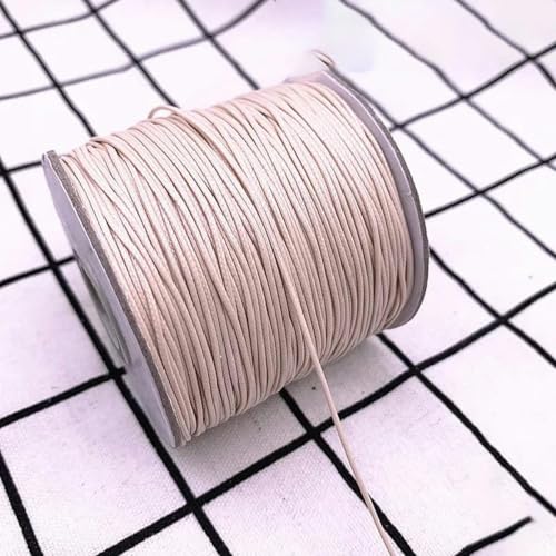 NIUSABOU Gewachste Polyester-Kordel, 0,5 0,8 1,0 1,5 2,0 mm gewachste Schnur gewachste Fadenschnur Schnurband Halskette Seil Perle DIY Schmuckherstellung(09,1.5mm(10meters)) von NIUSABOU