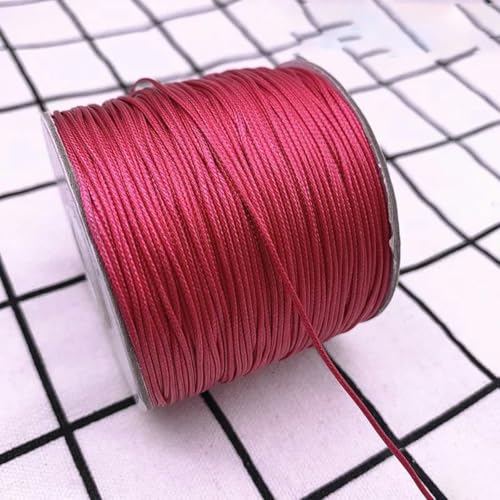 NIUSABOU Gewachste Polyester-Kordel, 0,5 0,8 1,0 1,5 2,0 mm gewachste Schnur gewachste Fadenschnur Schnurband Halskette Seil Perle DIY Schmuckherstellung(11,0.8mm(10meters)) von NIUSABOU