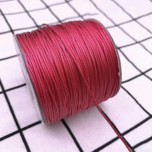 NIUSABOU Gewachste Polyester-Kordel, 0,5 0,8 1,0 1,5 2,0 mm gewachste Schnur gewachste Fadenschnur Schnurband Halskette Seil Perle DIY Schmuckherstellung(11,2.0mm(5meters)) von NIUSABOU