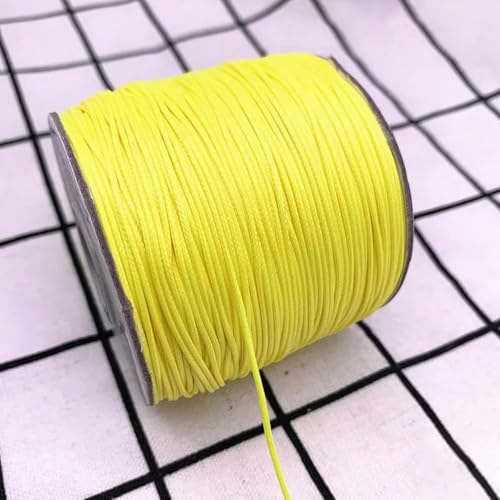 NIUSABOU Gewachste Polyester-Kordel, 0,5 0,8 1,0 1,5 2,0 mm gewachste Schnur gewachste Fadenschnur Schnurband Halskette Seil Perle DIY Schmuckherstellung(22,0.8mm(10meters)) von NIUSABOU