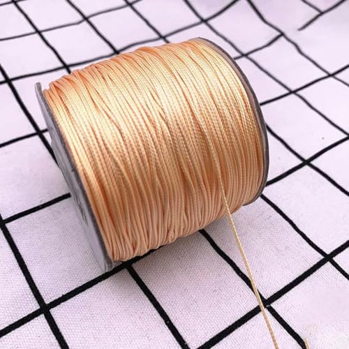 NIUSABOU Gewachste Polyester-Kordel, 0,5 0,8 1,0 1,5 2,0 mm gewachste Schnur gewachste Fadenschnur Schnurband Halskette Seil Perle DIY Schmuckherstellung(23,0.8mm(10meters)) von NIUSABOU