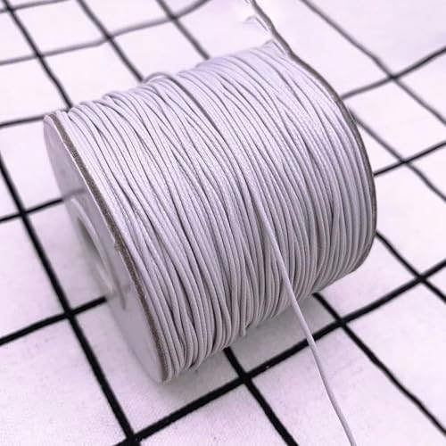 NIUSABOU Gewachste Polyester-Kordel, 0,5 0,8 1,0 1,5 2,0 mm gewachste Schnur gewachste Fadenschnur Schnurband Halskette Seil Perle DIY Schmuckherstellung(24,0.8mm(10meters)) von NIUSABOU