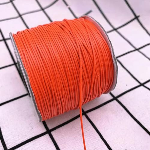 NIUSABOU Gewachste Polyester-Kordel, 0,5 0,8 1,0 1,5 2,0 mm gewachste Schnur gewachste Fadenschnur Schnurband Halskette Seil Perle DIY Schmuckherstellung(26,1.0mm(10meters)) von NIUSABOU