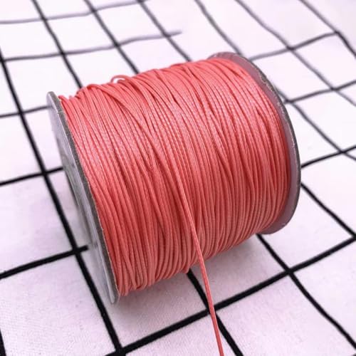 NIUSABOU Gewachste Polyester-Kordel, 0,5 0,8 1,0 1,5 2,0 mm gewachste Schnur gewachste Fadenschnur Schnurband Halskette Seil Perle DIY Schmuckherstellung(28,1.0mm(10meters)) von NIUSABOU