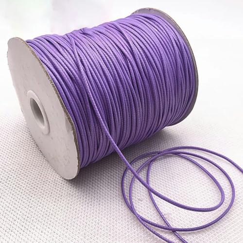 NIUSABOU Gewachste Polyester-Kordel, 10 Meter/los 1mm 1,5mm Gewachste Baumwollschnur Gewachste Fadenschnur String Strap Halskette Seil Perlen(12,1.0mm(10meters)) von NIUSABOU