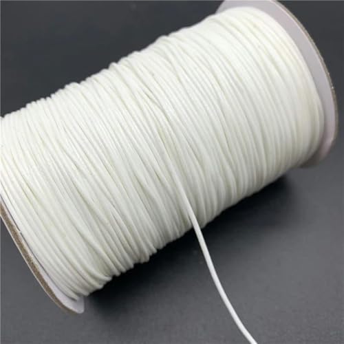 NIUSABOU Gewachste Polyester-Kordel, 10yards 1mm Bunte Gewachste Baumwollschnur Gewachste Fadenschnur String Strap Halskette Seil(01) von NIUSABOU
