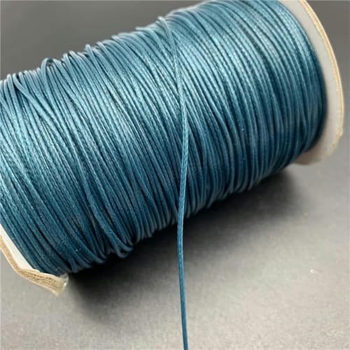 NIUSABOU Gewachste Polyester-Kordel, 10yards 1mm Bunte Gewachste Baumwollschnur Gewachste Fadenschnur String Strap Halskette Seil(16) von NIUSABOU
