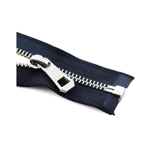 35-85cm 5# Metall-Reißverschluss, offener Reißverschluss zum Nähen von Daunenjacke, Mantel, Kleidung, Nähzubehör, Navy blau, 55cm 35-85cm 5# Metall-Reißverschluss, offener Reißverschluss zum Nähen von Daunenjacke, Mantel, Kleidung, Nähzubehör, Navy blau, 55cm von NIUXICH