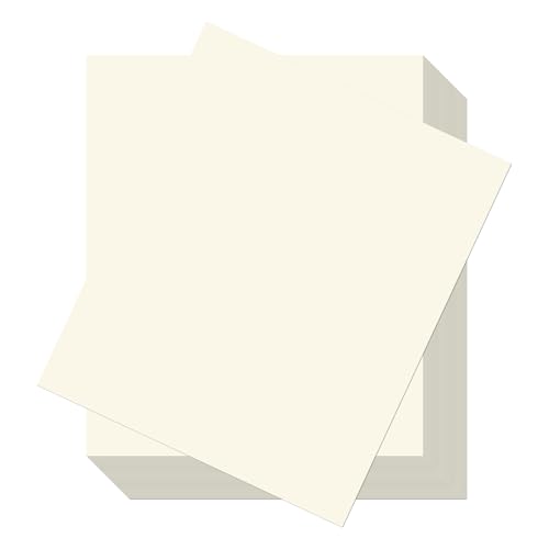 Fotokarton A4,60 Blatt 250g/m²Tonpapier Elfenbein Dickes Bastelkarton Bastelpapier Scherenschnittpapier Tonkarton Creme Papier für Fotoalbum Menükarte Bedruckbar DIY kreativ Sein von NIXRET