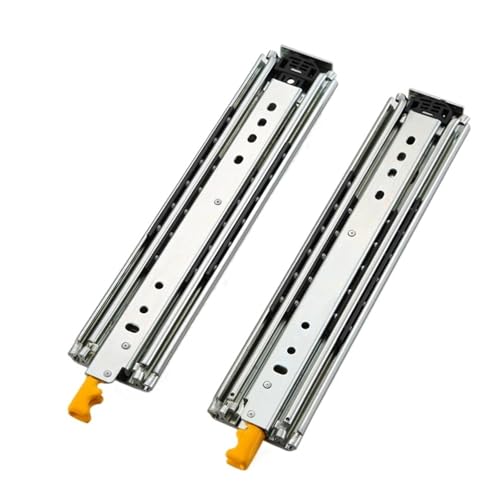 1 Paar Hochleistungs-Schubladenschienen mit Schloss – 220 kg Tragkraft, Vollauszug, 710–2540 mm breit, verschleißfest(458mm) von NIYADO