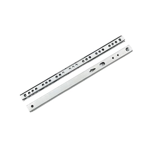1 Paar Schubladenführungen aus Edelstahl – 17 mm Breite, Vollauszug mit Kugellagerschiene for reibungslosen Betrieb(342mm) von NIYADO