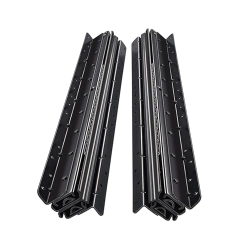 1 Paar Schubladenführungen zur Bodenmontage for Treppenschränke – Vollauszug 400–1000 mm, reibungsloser Betrieb, Geräuschreduzierung(Black,1000-1900MM) von NIYADO