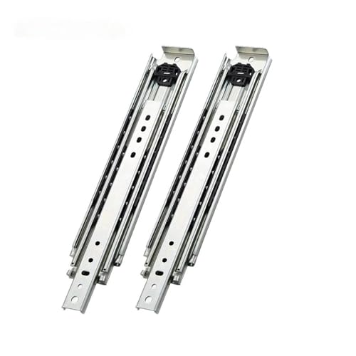 1 Paar robuste 76-mm-Schubladenschienen – 220 kg Vollauszug for Schränke und Wandschränke (8-38 Zoll) – reibungsloser und leiser Betrieb(8 Inch) von NIYADO