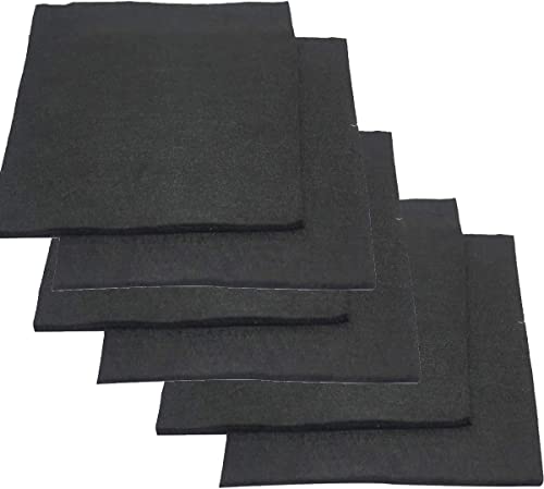 6-teiliges feuerfestes Schweißdecken-Set aus Carbonfilz for Hochtemperatur-Isolierung und Heimwerkerprojekte(14 * 100 * 100mm) von NIYADO