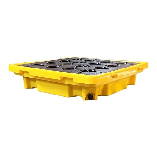 Auffangpalette – Modulare, stapelbare Fasslagerlösung mit abnehmbarer Gitterwanne und auslaufsicherem Abfluss(67x67x15cm) von NIYADO