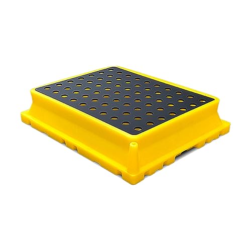 Auslaufsichere Schale for stapelbare Ölfässer in der Industrie – Auffangpalette aus Polyethylen for Lager und Werkstätten(5 Pack 20.9"x16.1"x4.7") von NIYADO