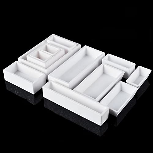 Hochtemperaturbeständiger 99% Aluminiumoxid-Tiegel zur Verbrennung – 1600 °C Porzellanschiffchen – 1 Stück(Classification:75.18.14) von NIYADO