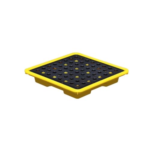 Industrielle Auffangpalette for auslaufende Öle – stapelbare Ölwanne for den Einsatz im Lager und Labor(4L/33x33x5.8 Cm) von NIYADO