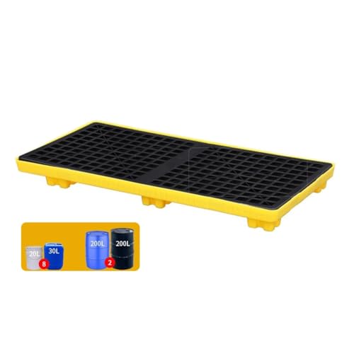 Modulare Auffangpalette – Robuste Plattform mit Auslaufschutz for die Lagerung von Öl und Chemikalien(120 * 60 * 10cm) von NIYADO