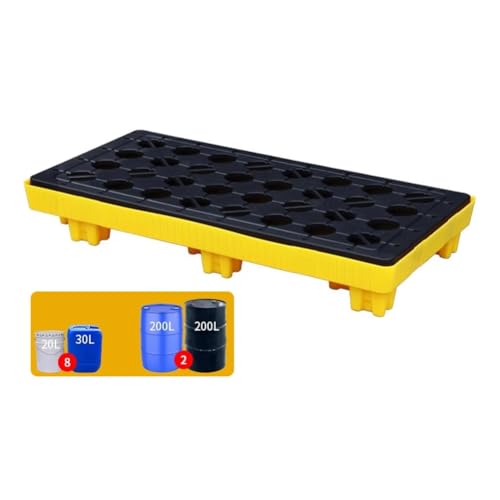 Modulare Auffangpalette – Robuste Plattform mit Auslaufschutz for die Lagerung von Öl und Chemikalien(120 * 60 * 18cm) von NIYADO