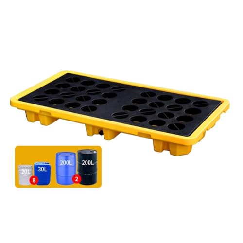 Modulare Auffangpalette – Robuste Plattform mit Auslaufschutz for die Lagerung von Öl und Chemikalien(130 * 68 * 15cm) von NIYADO