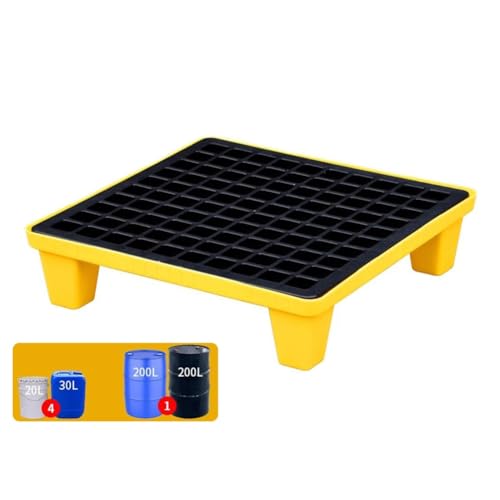 Modulare Auffangpalette – Robuste Plattform mit Auslaufschutz for die Lagerung von Öl und Chemikalien(60 * 60 * 15cm) von NIYADO