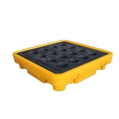 Plattform zur Eindämmung von Ölfässern in der Industrie – stapelbare HDPE-Palette mit abnehmbaren Gittern zur Leckvermeidung(675x375x120mm) von NIYADO