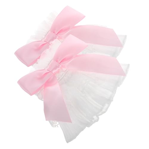 NIYANGLE 1 Paar Schleifenärmel Armbinde Spitzenmanschetten Für Frauen Spitzengelenksmanschetten Ärmel Aus Spitze Handgelenkmanschetten Nagelmanschette Handmanschette Stoff NIYANGLE 1 Paar Schleifenärmel Armbinde Spitzenmanschetten Für Frauen Spitzengelenksmanschetten Ärmel Aus Spitze Handgelenkmanschetten Nagelmanschette Handmanschette Stoff von NIYANGLE