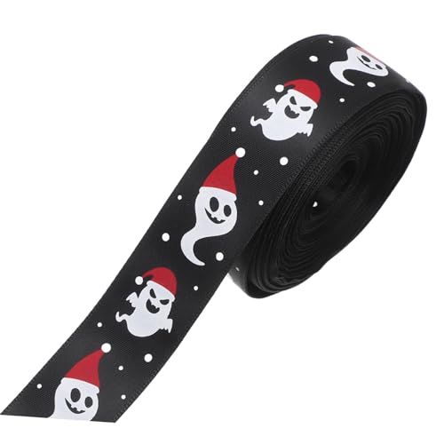 NIYANGLE 1 Rolle Halloween Satinband für Diy Bow Making Yards Dekoratives Geschenkband für Kreative Bastelprojekte für Halloween Dekoration und NIYANGLE 1 Rolle Halloween Satinband für Diy Bow Making Yards Dekoratives Geschenkband für Kreative Bastelprojekte für Halloween Dekoration und von NIYANGLE