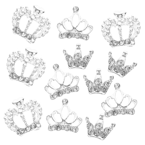 NIYANGLE 1 Satz Krone 3d-maniküre-schmuck Nail Decoration Rhinestones Nail Art Nageldekoration Nagelkunstzubehör Maniküre Diy Für Maniküre Dekoration Maniküre- Legierung 12 Stück von NIYANGLE
