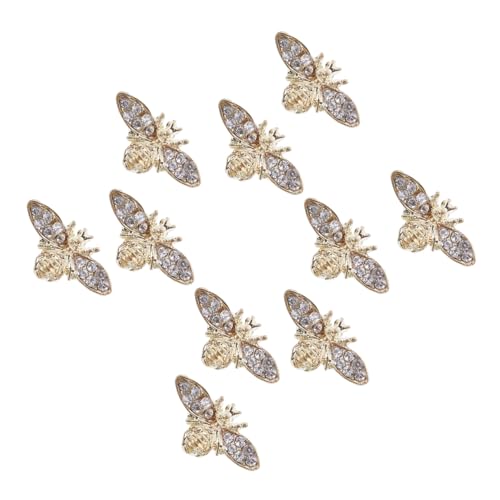 NIYANGLE 1 Satz Retro Bienen Nagel Dekorationen Maniküre Charms Für Diy Nagelkunst Vielseitig Einsetzbar Als Schmuck Für Nägel Taschen Und Mehr 10 Stück von NIYANGLE
