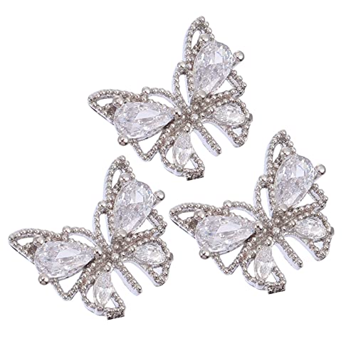 NIYANGLE 1 Satz Teiliges Set Nagelkunst Zubehör Nagel Charms Schmetterlingsform Für Maniküre Und Kreative Nail Art Dekoration Für Besondere Anlässe Und 3 Stück von NIYANGLE