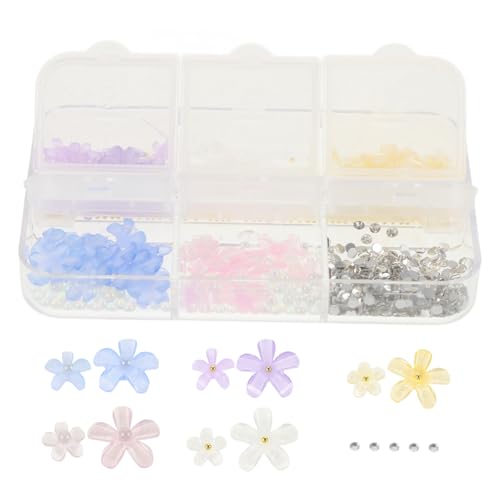 NIYANGLE 1 Schachtel Blumen für Nägel nagel DIY Nail-Art-Handwerk Kunst ästhetisch Hochzeit Reiz Nägel, Edelsteine und Anhänger Schmuckstücke nageln 3D-Nagelanhänger Plastik NIYANGLE 1 Schachtel Blumen für Nägel nagel DIY Nail-Art-Handwerk Kunst ästhetisch Hochzeit Reiz Nägel, Edelsteine und Anhänger Schmuckstücke nageln 3D-Nagelanhänger Plastik von NIYANGLE